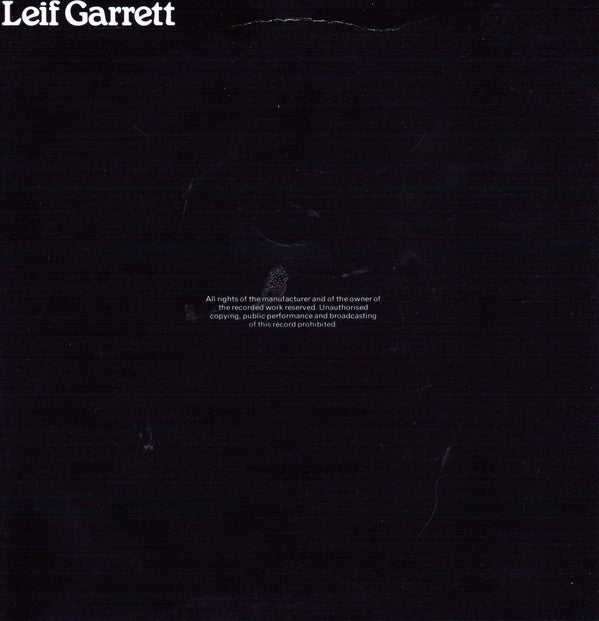 Leif Garrett : Feel The Need (7", Pic)