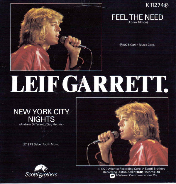 Leif Garrett : Feel The Need (7", Pic)