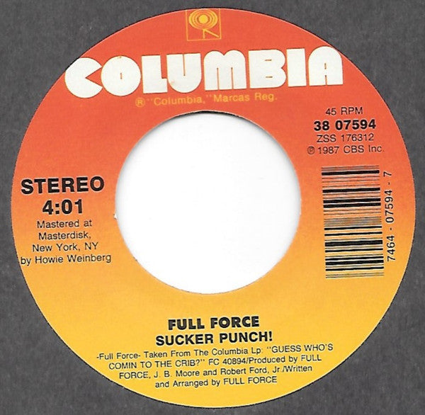 Full Force : Love Is For Suckers (Like Me And You) / Sucker Punch! (7")