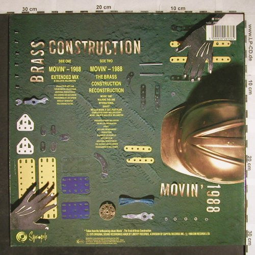 Brass Construction : Movin' - 1988 (12", Single)
