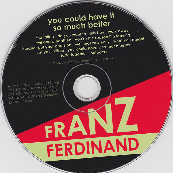 Franz Ferdinand : You Could Have It So Much Better (CD, Album)