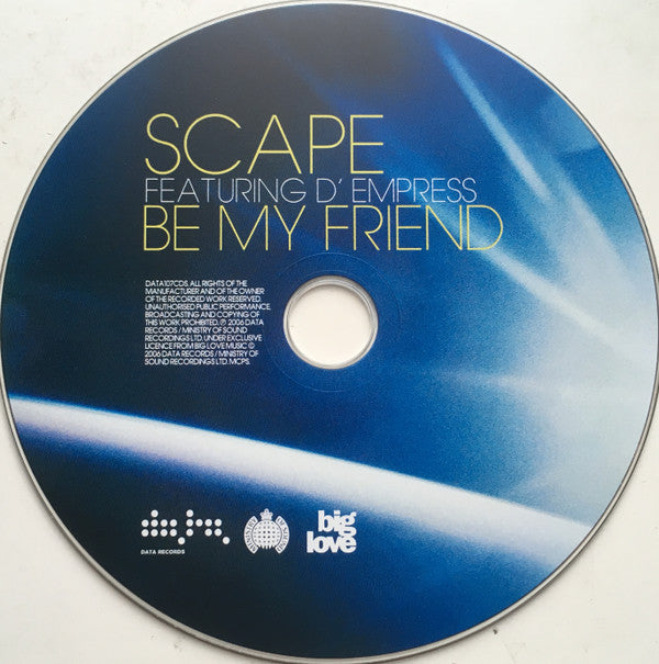 Scape Featuring D-Empress : Be My Friend (CD, Single)