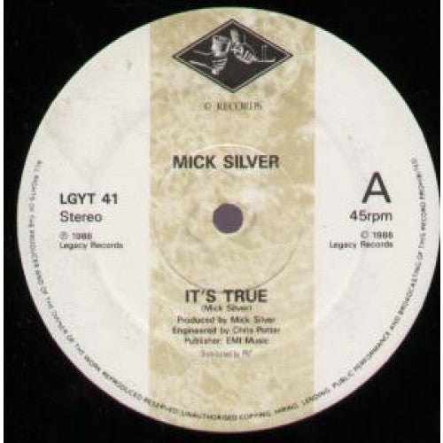Mick Silver : It's True (12")