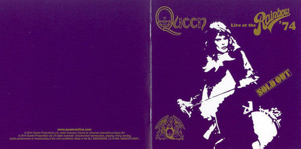Queen : Live At The Rainbow '74 (CD, Album, RE, Son)