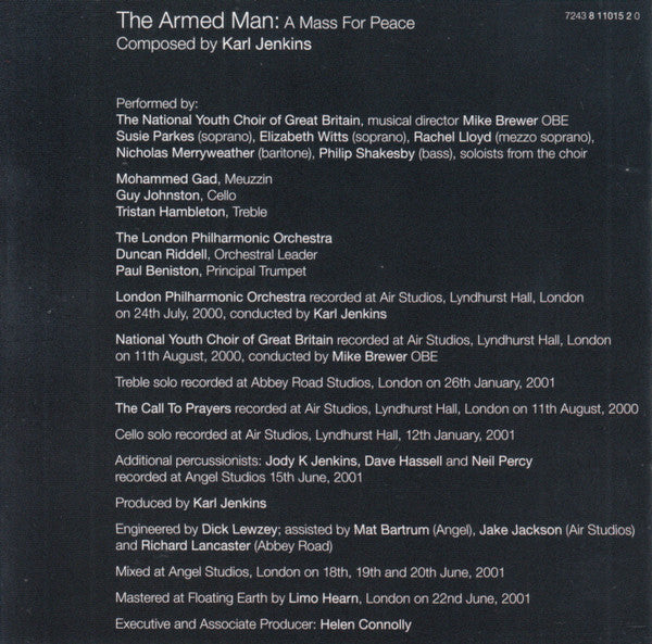 Karl Jenkins : The Armed Man: A Mass For Peace (CD, Album, RP)