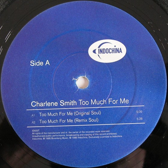 Charlene Smith : Too Much For Me (12")