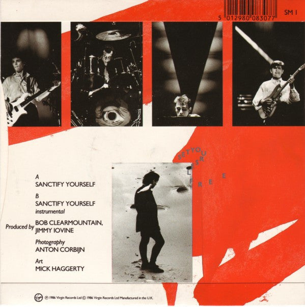 Simple Minds : Sanctify Yourself (7", Single, Mat)
