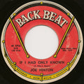Joe Hinton (2) : If I Had Only Known / Lots Of Love (7")