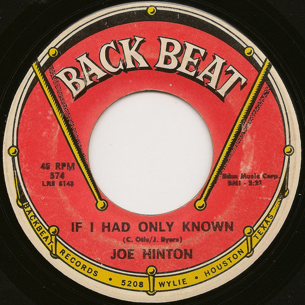 Joe Hinton (2) : If I Had Only Known / Lots Of Love (7")