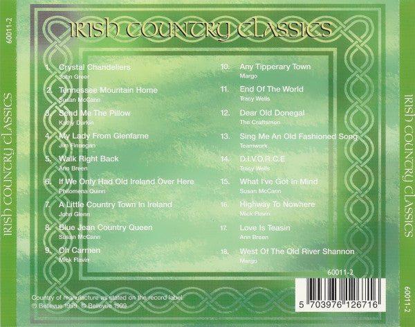 Various : Irish Country Classics (CD, Comp)