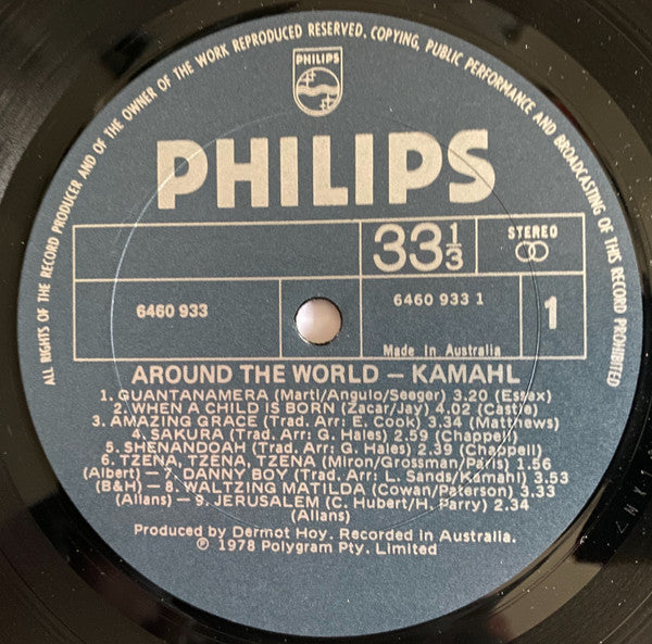 Kamahl : Around The World (LP, Album, Gat)