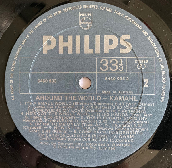 Kamahl : Around The World (LP, Album, Gat)