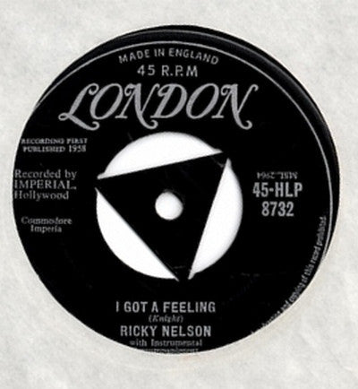 Ricky Nelson (2) : I Got A Feeling  (7", Single)