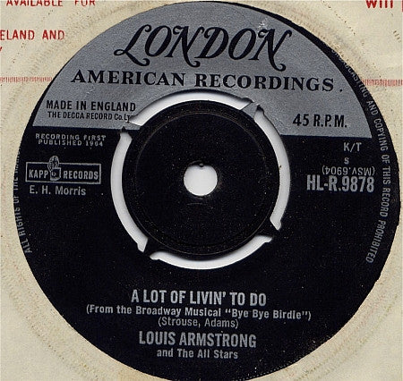 Louis Armstrong And His All-Stars : Hello, Dolly! (7", Single)