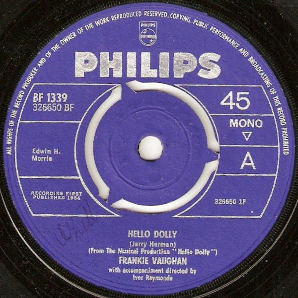 Frankie Vaughan : Hello Dolly (7")