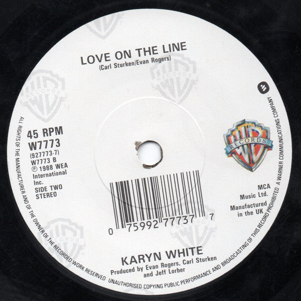 Karyn White : The Way You Love Me (7", Single)
