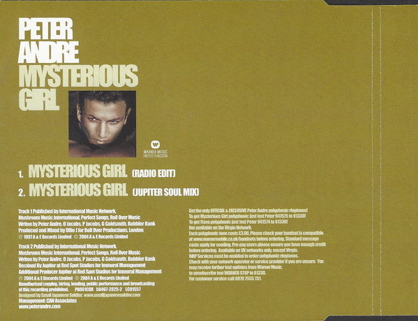 Peter Andre : Mysterious Girl (CD, Single, CD2)