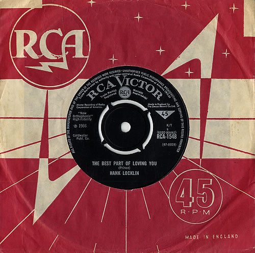 Hank Locklin : The Best Part Of Loving You (7", Single, Mono)