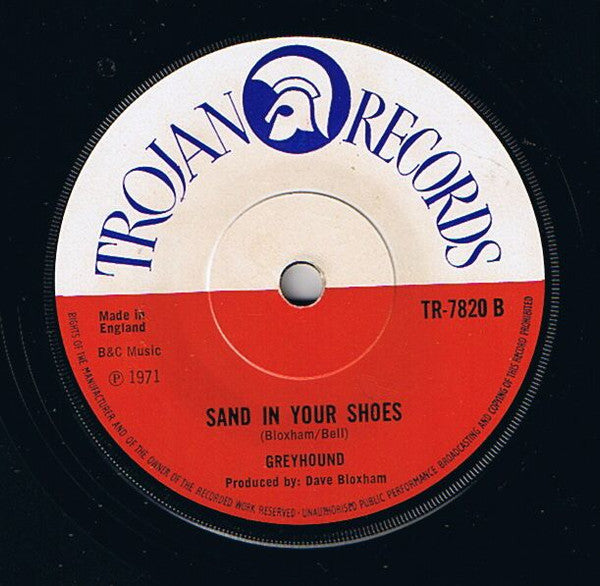 Greyhound (4) : Black And White (7", Single, Sol)