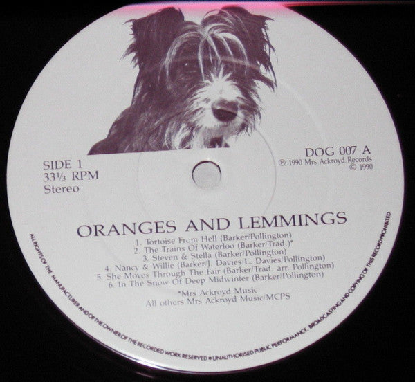 The Mrs Ackroyd Band : Oranges and Lemmings (LP)