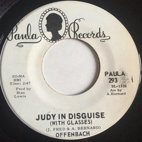 Offenbach (2) : Judy In Disguise (With Glasses) (7", Single, Promo)