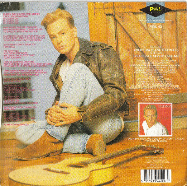 Jason Donovan : Every Day (I Love You More) (7", Single, SNA)