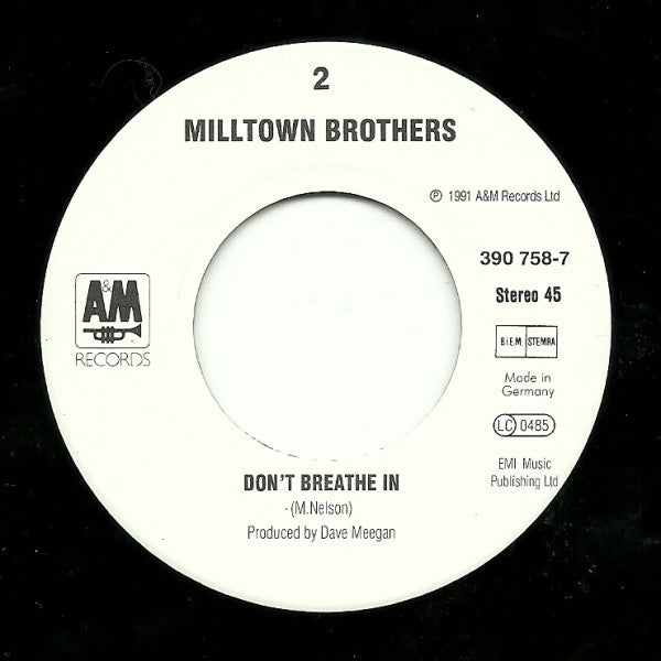 Milltown Brothers : Here I Stand (7", Single)