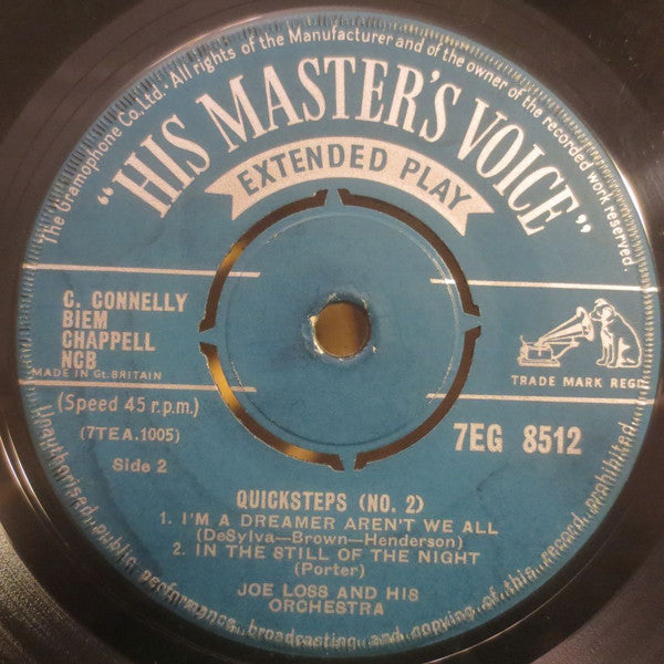 Joe Loss & His Orchestra : Waltzes & Quicksteps (No. 2) (7", EP, Mono)