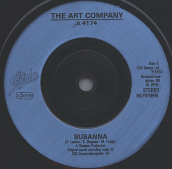 The Art Company : Susanna (7", Single, Blu)