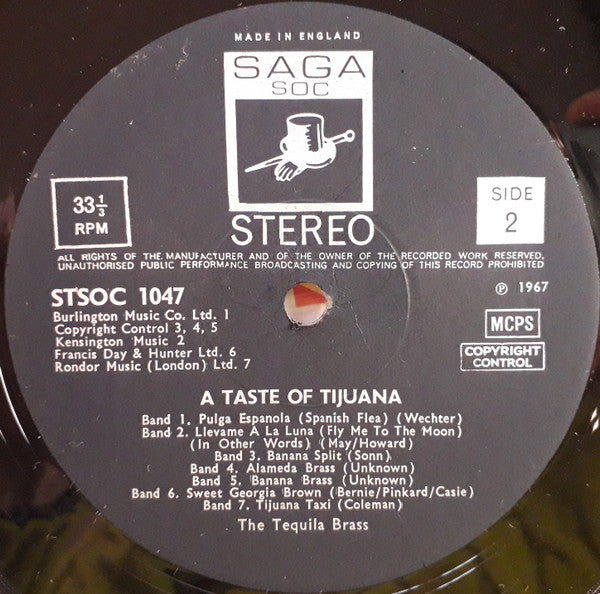 Tequila Brass : Taste Of Tijuana (LP, Album)