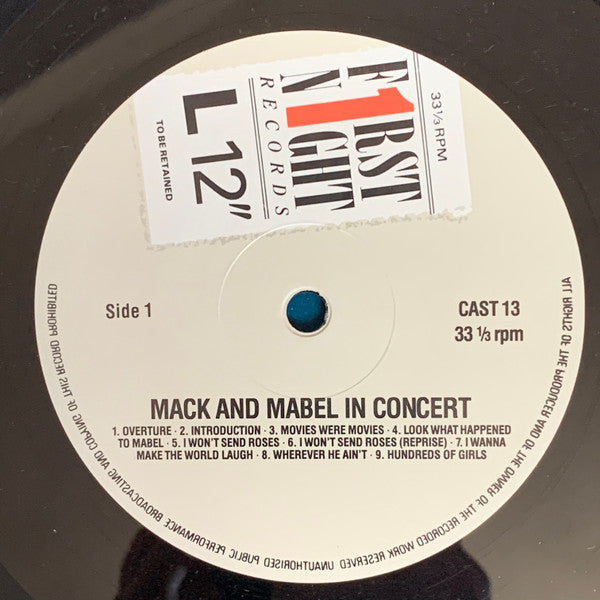 Jerry Herman : Mack & Mabel In Concert (LP, Album, Gat)