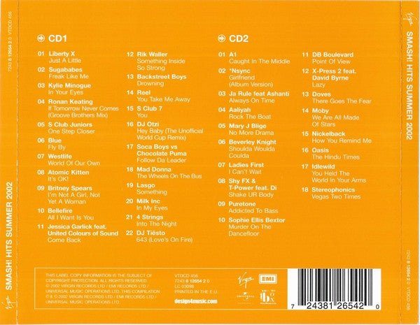Various : Smash! Hits Summer 2002 (2xCD, Comp)
