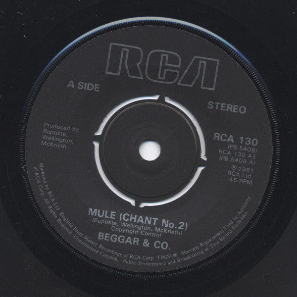 Beggar & Co. : Mule (Chant No. 2) (7", Single, Kno)