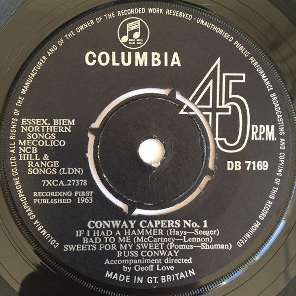 Russ Conway : Conway Capers No.1 (7", Single)