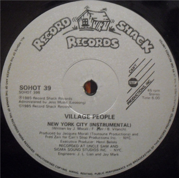 Village People : New York City (12")
