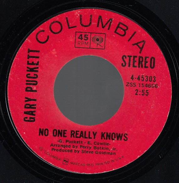 Gary Puckett : Keep The Customer Satisfied (7", Styrene, Ter)