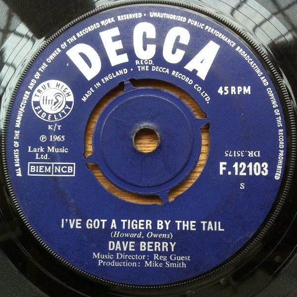 Dave Berry : Little Things / I've Got A Tiger By The Tail (7", Single)