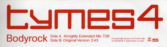 Tymes 4 : Bodyrock (12", Promo)
