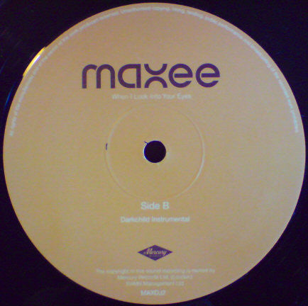 Maxee : When I Look Into Your Eyes (12", Promo)