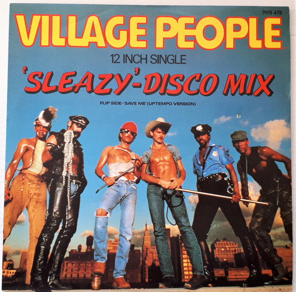 Village People : Sleazy (Disco Mix) / Save Me (Uptempo Version) (12")