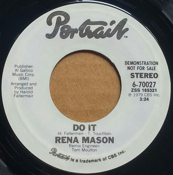 Rena Mason : Do It (7", Mono, Promo)