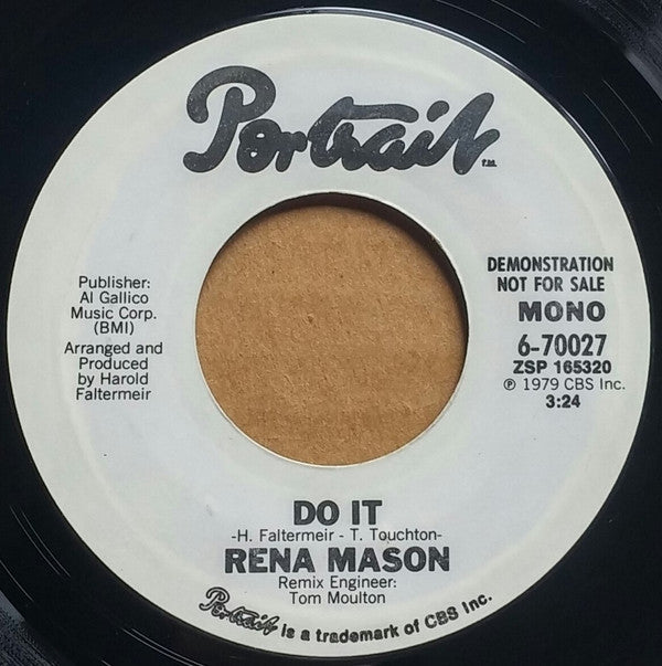 Rena Mason : Do It (7", Mono, Promo)