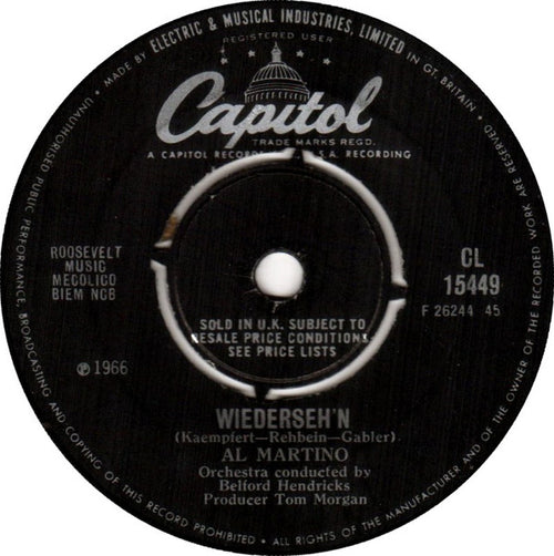 Al Martino : Wiederseh'n (7", Single, Mono, 4-p)