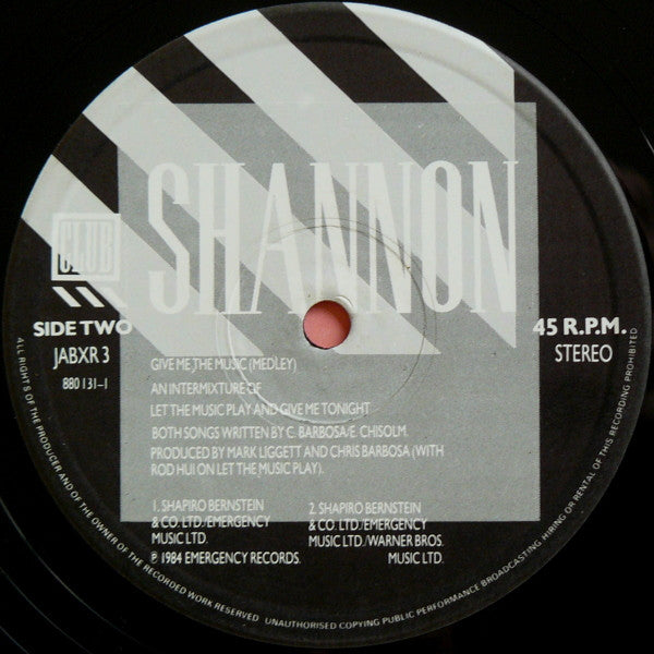 Shannon : Sweet Somebody (12", Single)