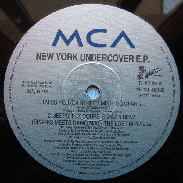 Various : New York Undercover 4-track EP (12", EP, Comp)