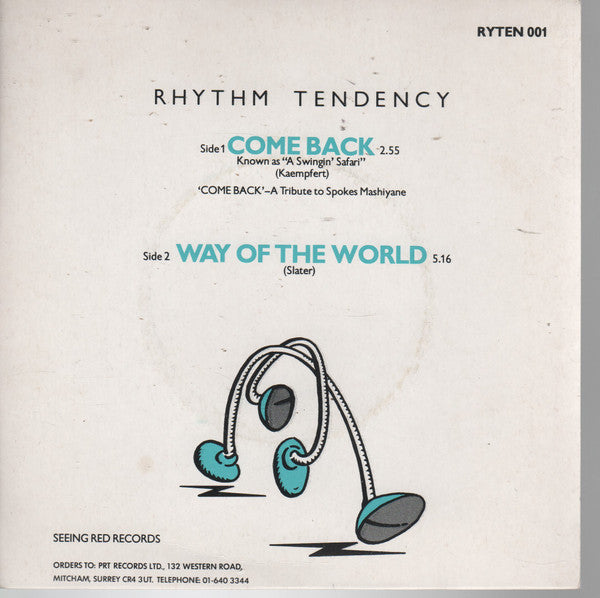 Rhythm Tendency : Come Back (7", Single)