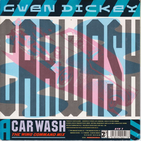 Gwen Dickey : Car Wash / Wishing On A Star (7", Single)