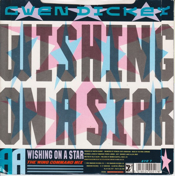 Gwen Dickey : Car Wash / Wishing On A Star (7", Single)