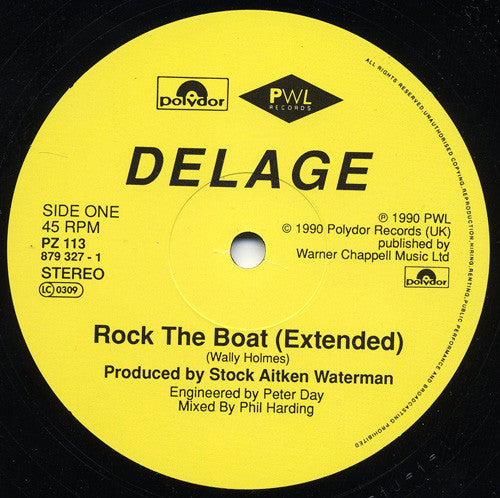 Delage (2) : Rock The Boat (12", Single)