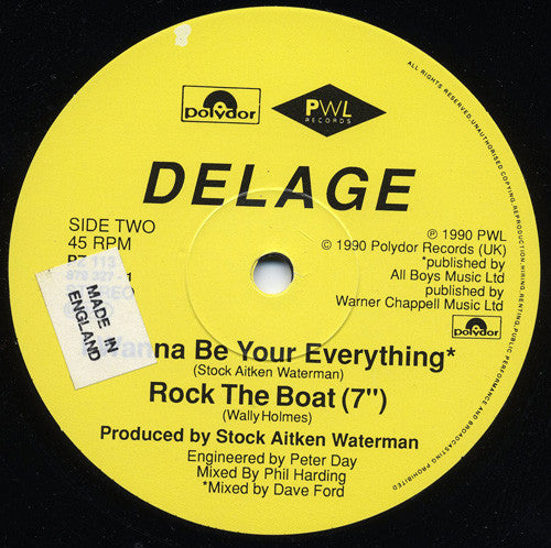 Delage (2) : Rock The Boat (12", Single)